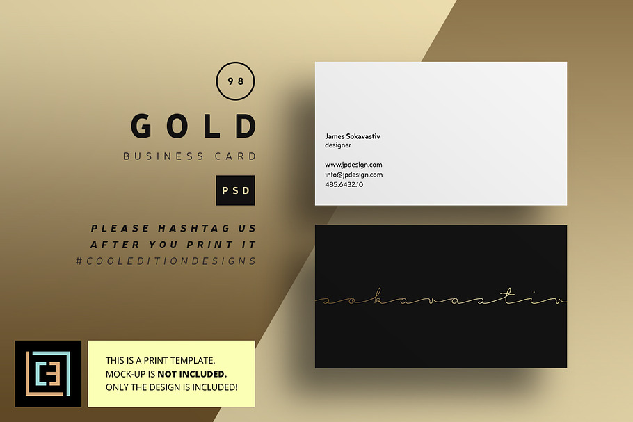 Gold - Business Card 98