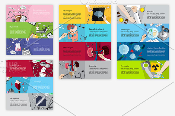 Medical health banners final pack!!! in Illustrations - product preview 1