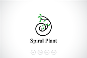 Spiral Plant Logo Template