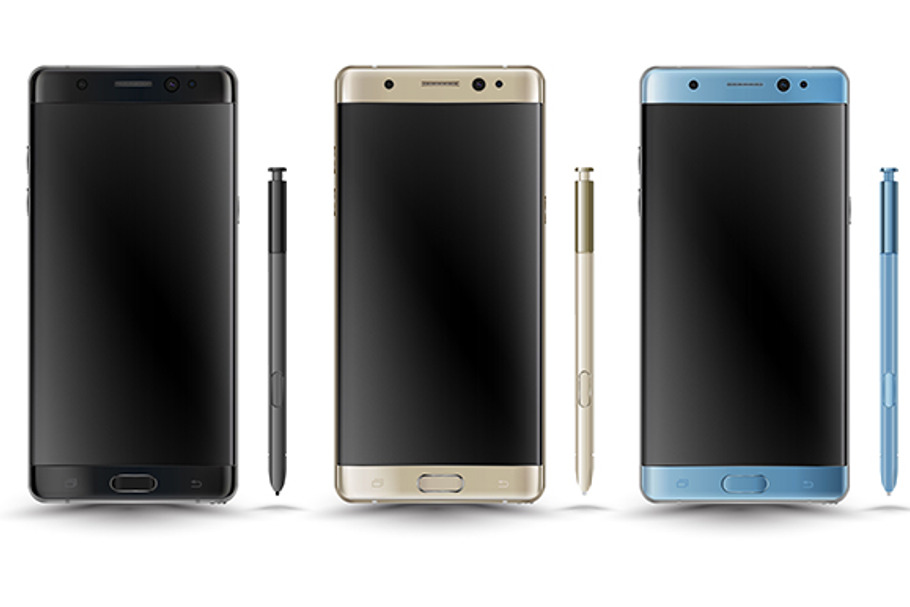 Samsung Galaxy Note 7 Mockup set