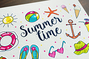 vector summer time icons