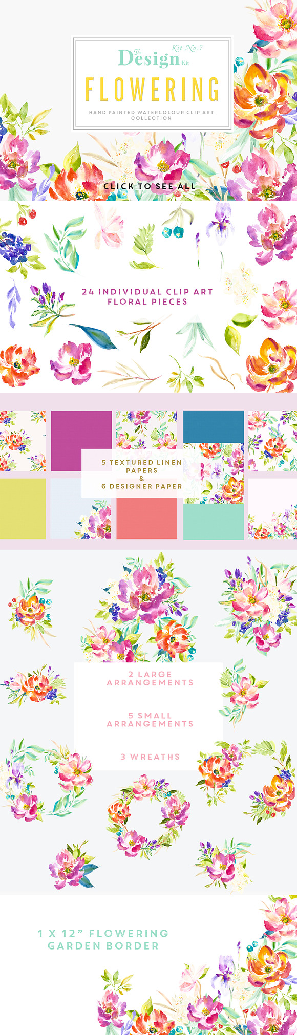 The Design Kit - Flowering in Illustrations - product preview 5