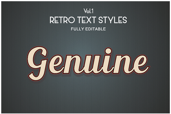 Vintage Retro Text Styles .Ai