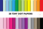 Color Tiny Dot Digital Papers