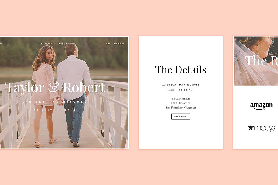 Taylor WordPress Theme in WordPress Wedding Themes - product preview 8