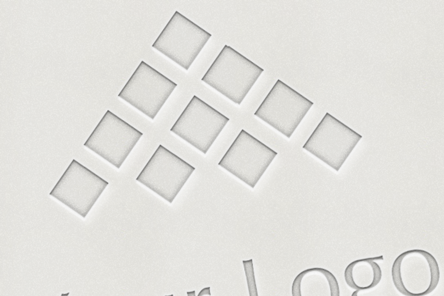 Logo Mock-ups - LetterPress Style in Branding Mockups - product preview 8