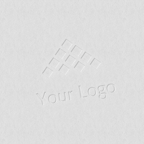 Logo Mock-ups - LetterPress Style in Branding Mockups - product preview 2