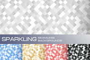 5 seamless sparkling backgrounds