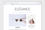 Minimal WordPress Theme "Elégance"