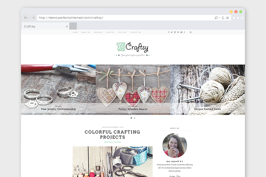 Crafting WordPress Theme "Craftsy" in WordPress Blog Themes - product preview 8