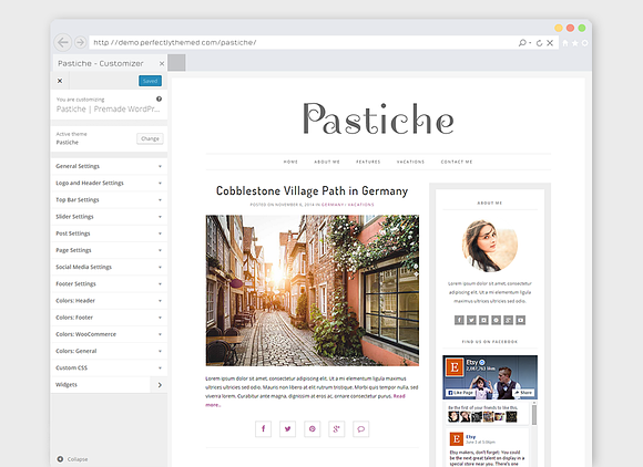 Minimalist WordPress Theme Pastiche in WordPress Minimal Themes - product preview 1