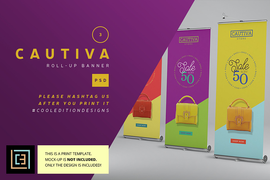 Cautiva - Roll-Up Banner 3 in Flyer Templates - product preview 8