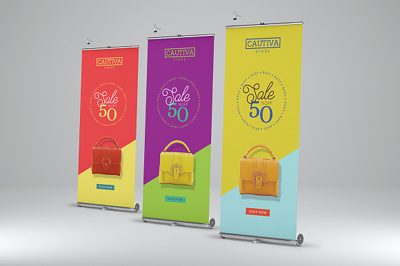Cautiva - Roll-Up Banner 3 in Flyer Templates - product preview 1