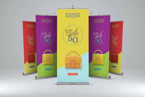 Cautiva - Roll-Up Banner 3 in Flyer Templates - product preview 3