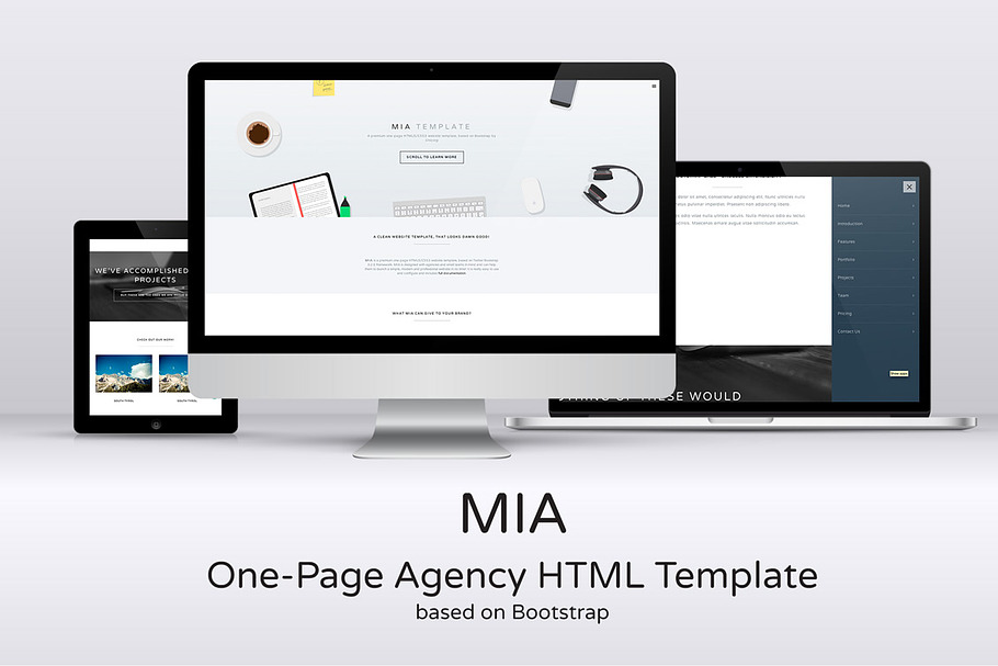 MIA One-Page Agency HTML Template in Bootstrap Themes - product preview 8