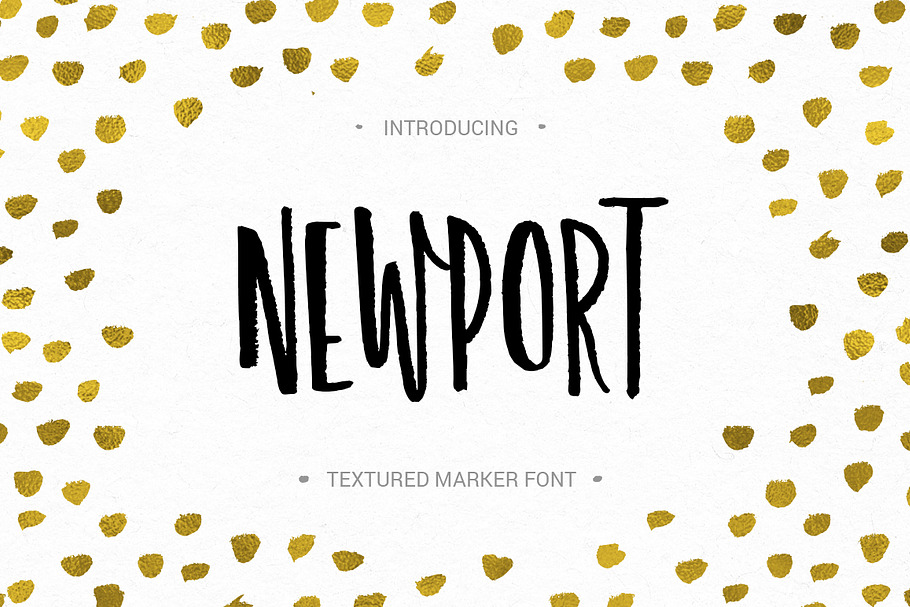 Newport - marker font