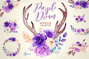 Purple Dream. Watercolor Collection