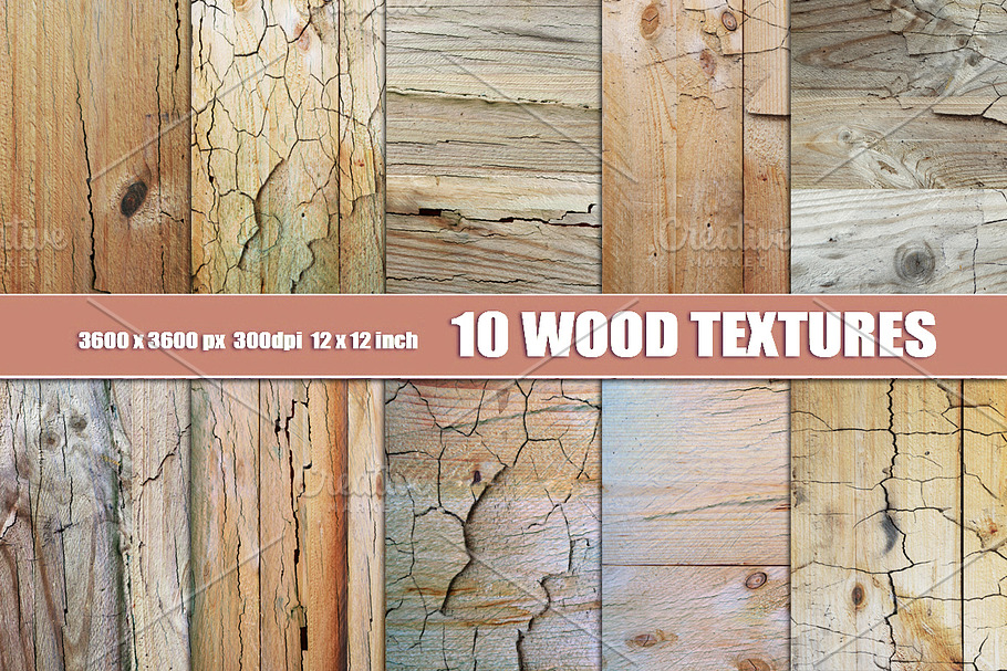 10 painted wood backgriunds  Shabby in Textures - product preview 8