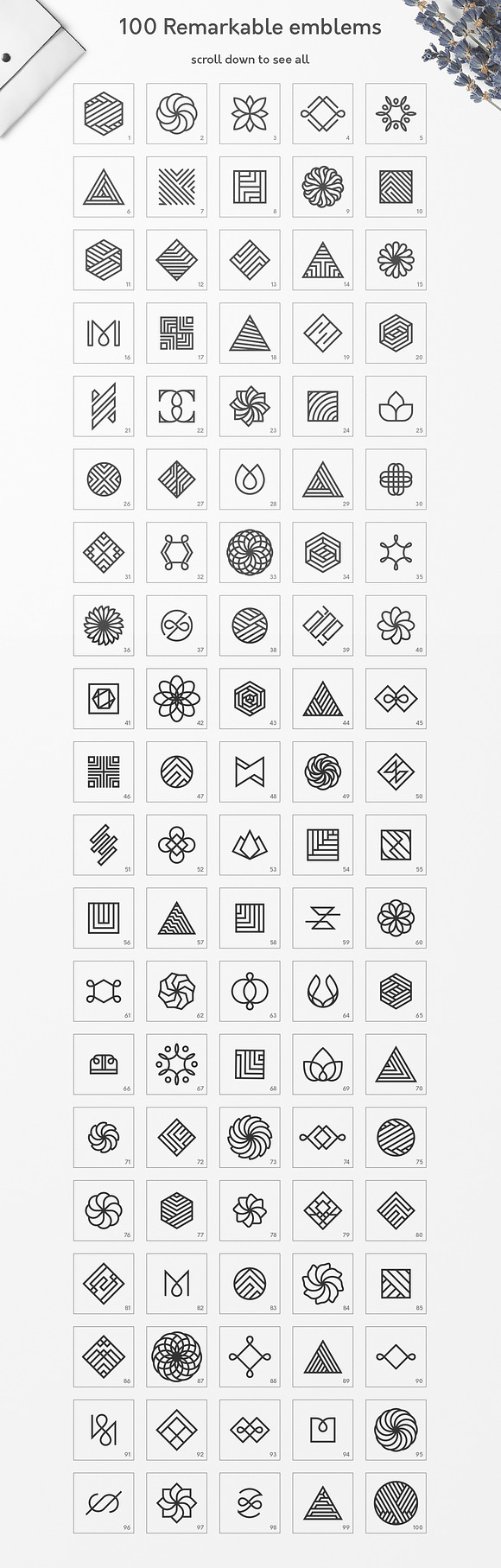 Geometric Logos - volume 03 in Logo Templates - product preview 1