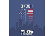 Patriot Day background.