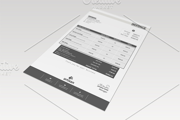 Invice in Stationery Templates - product preview 5