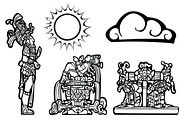 Mayan Lords with a Sun & Cloud Spots