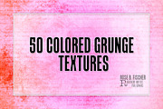 50 Colored Grunge Textures 