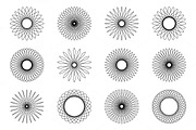 24 Spirograph-like shapes