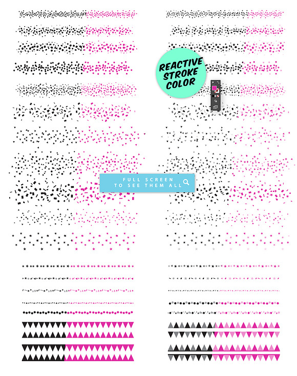 Confetti Party Illustrator Brushes in Photoshop Brushes - product preview 2