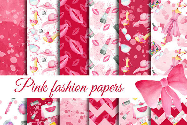 Pink fashion patterns