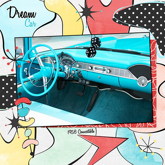 Kitschy 1950's Shapes +Bonus Brushes in Illustrations - product preview 1