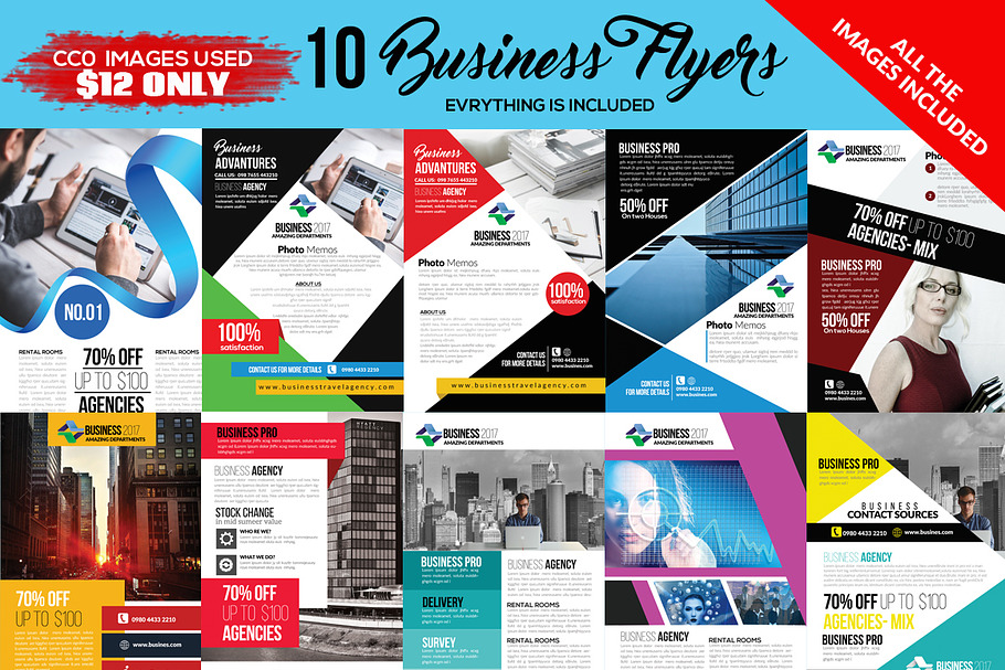 10 Corporate Flyers Pack