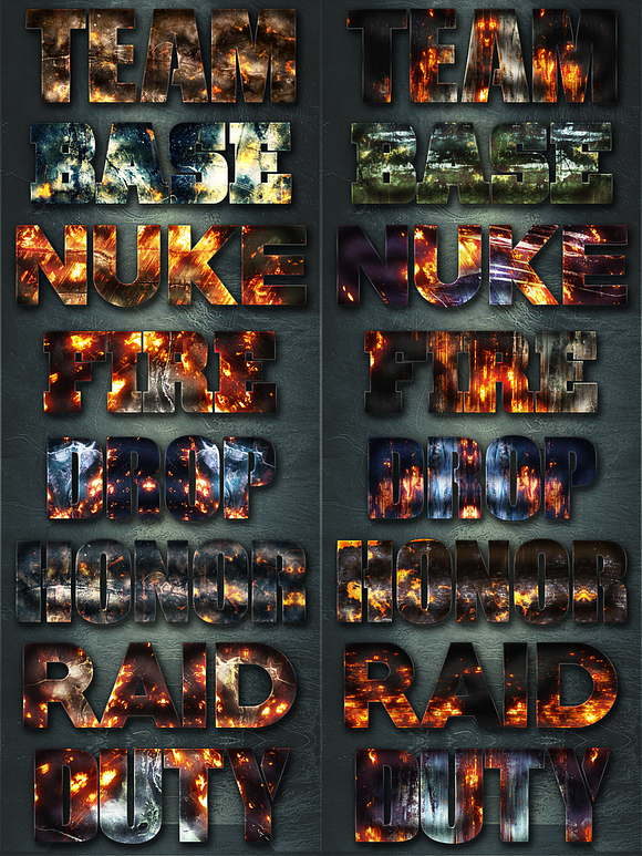 32 Extreme War Layer Styles Bundle 1 in Photoshop Layer Styles - product preview 1