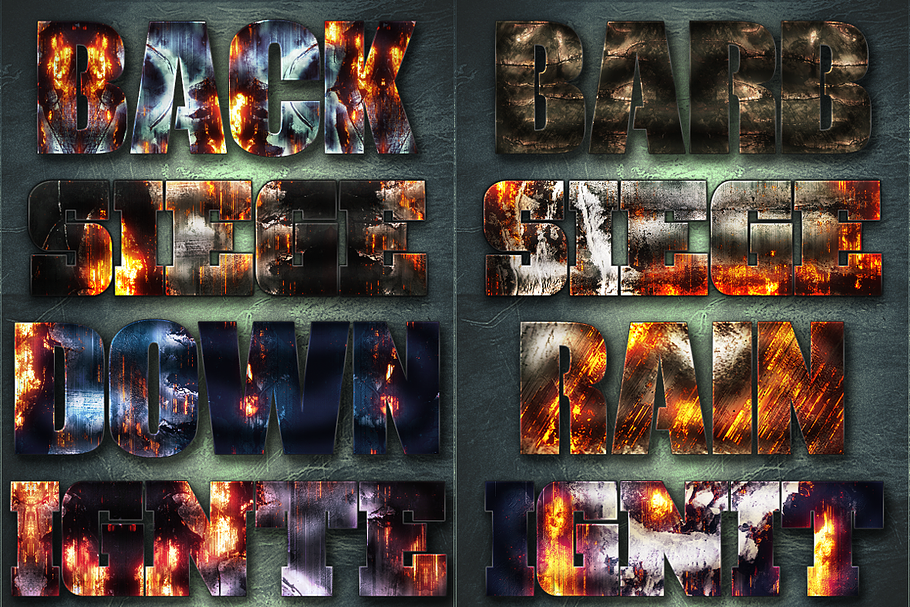 32 Extreme War Layer Styles Bundle 3 in Photoshop Layer Styles - product preview 8