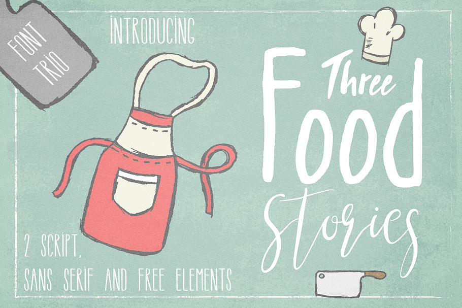 Three Food Stories [Font Trio] in Script Fonts - product preview 8