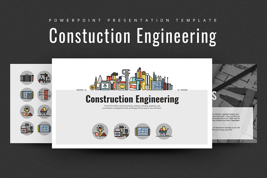 Construction Engineering PPT in PowerPoint Templates - product preview 8