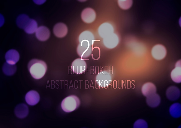 Blur+Bokeh Abstract Backgrounds in Textures - product preview 1