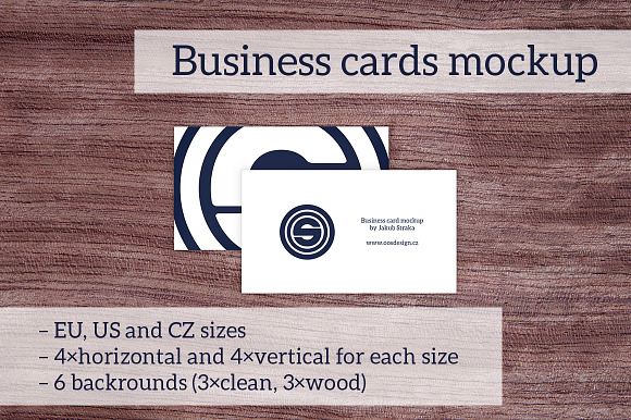 Business cards mockup in Print Mockups - product preview 7
