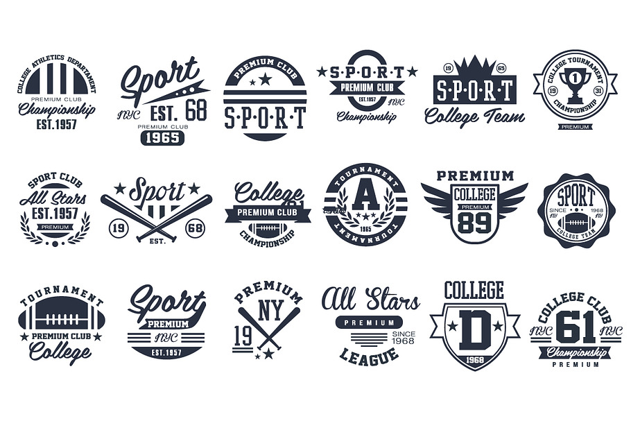 Sport Emblems Logos