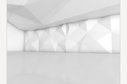 empty showroom 3D rendering