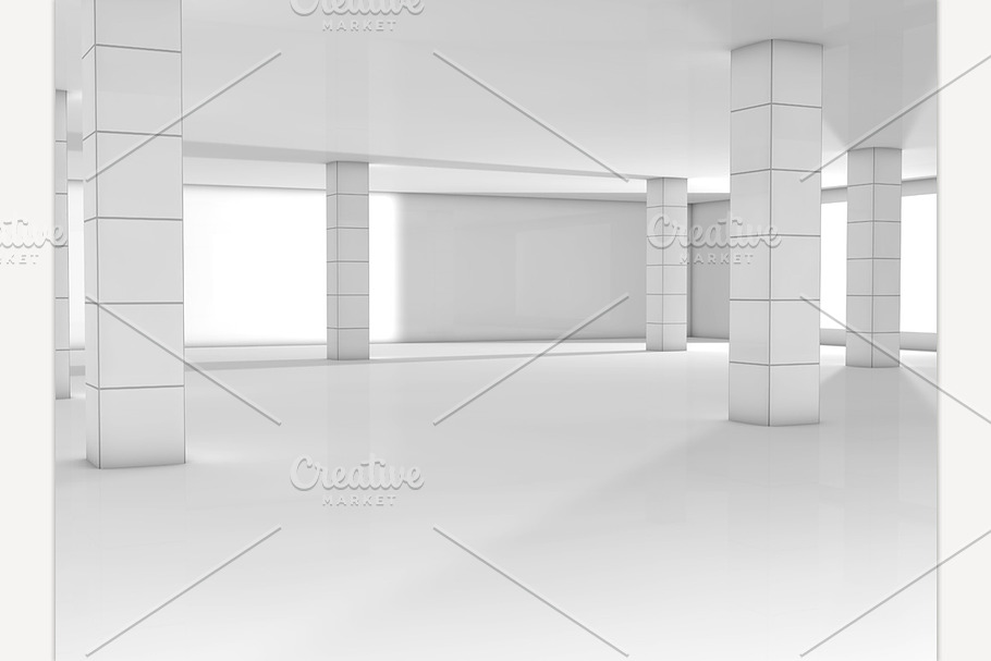 white room render in Objects - product preview 8