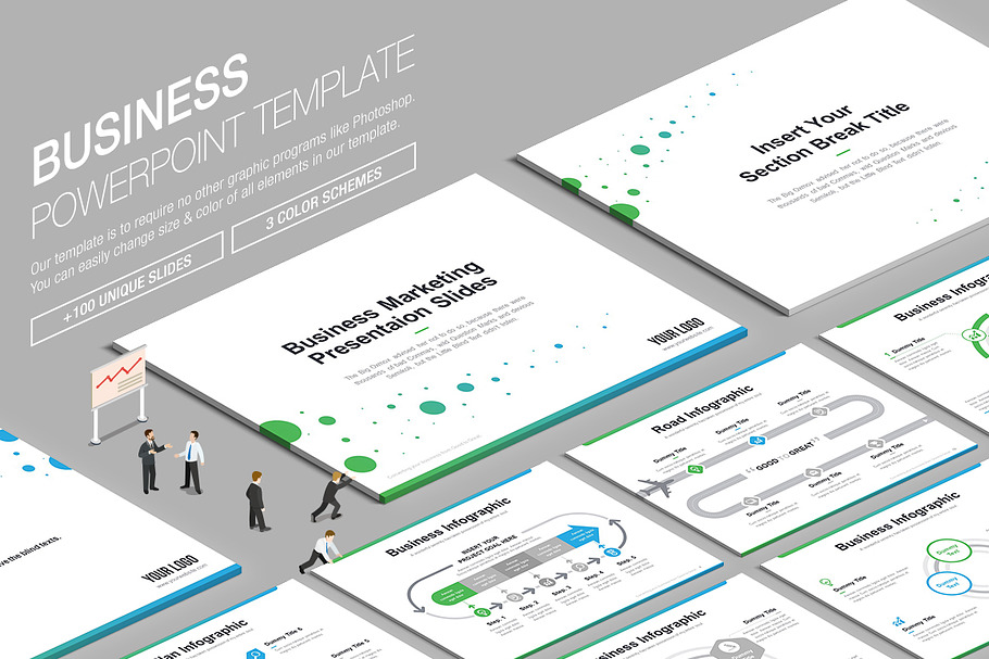 Business Powerpoint Template vol.4 in PowerPoint Templates - product preview 8