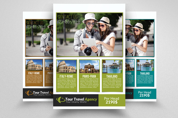 Tour Travel Agency Flyer Template