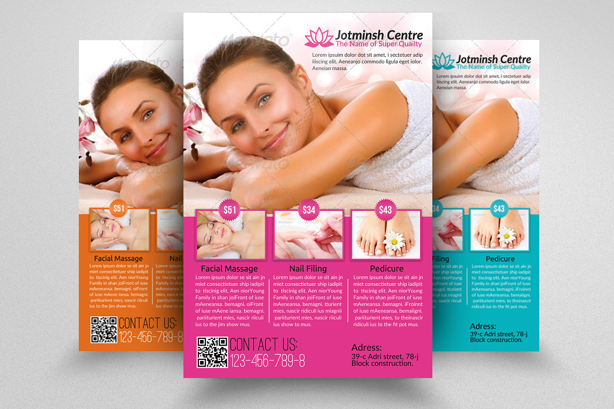 Spa Beauty Flyer Template in Flyer Templates - product preview 8