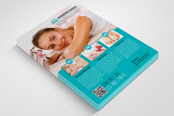 Spa Beauty Flyer Template in Flyer Templates - product preview 1