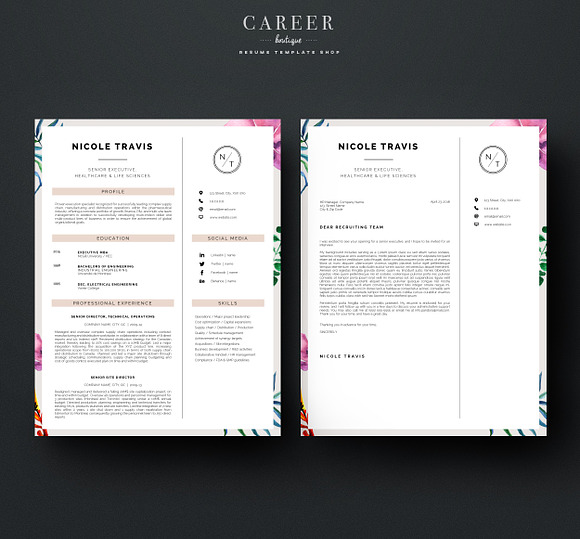 Modern Resume & CoverLetter Template in Letter Templates - product preview 2