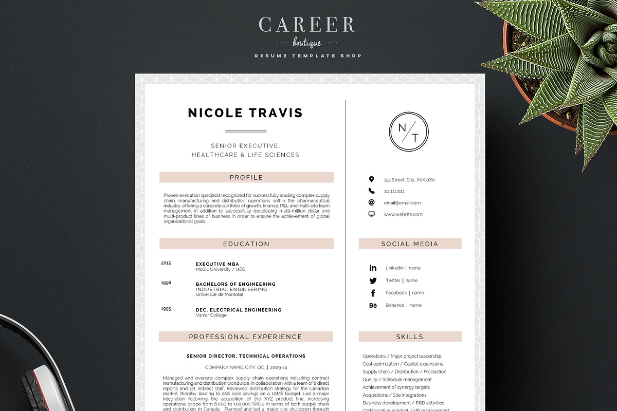 Modern Resume & CoverLetter Template in Letter Templates - product preview 8