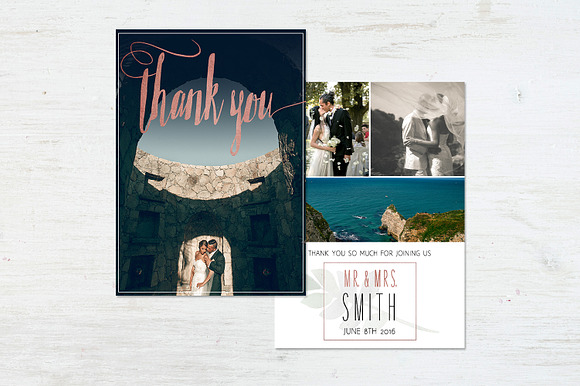 Wedding Thank You Template | Roses in Wedding Templates - product preview 6