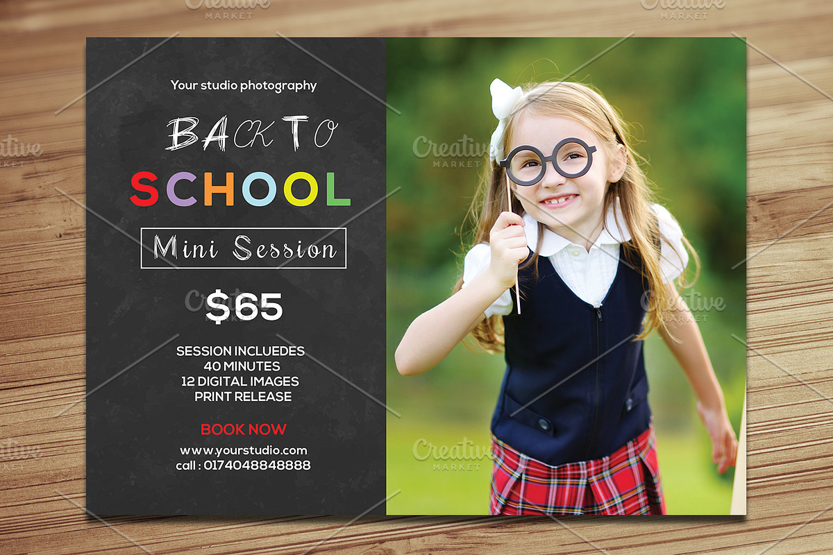 Back to School Mini Session-V354 in Flyer Templates - product preview 8