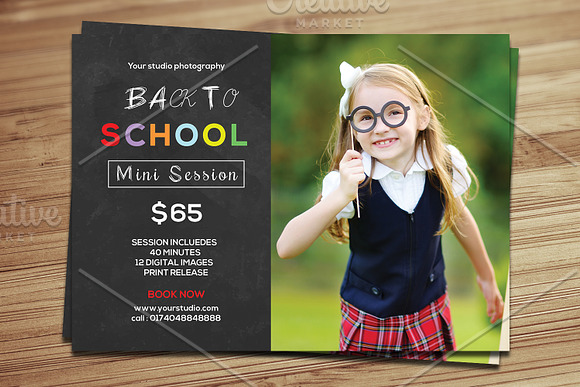 Back to School Mini Session-V354 in Flyer Templates - product preview 1